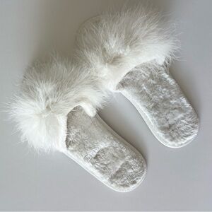 Faux Fur Slide Slippers by The Robe